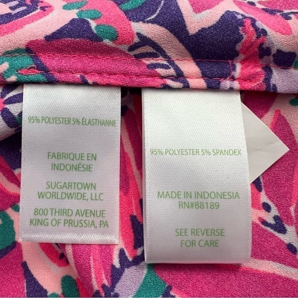 Lilly Pulitzer Winona Stretch Tunic Shes Too Fly Size XS NEW - Picture 15 of 16